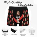 Bóxers Personalizados para el Día de San Valentín para Hombres, Ropa Interior Masculina Personalizada, Calzoncillos Bóxer con Caras Divertidas, Regalo para Novio o Esposo - Imagen 3