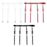 Mujeres PU Cuero Bownot Garter Belrume Cinturón arneses cintura con clip metal Y1ac