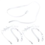 Sexy Women PU Cintura cuero Religro Belring para Goth Bowknot Disfraz Cinturón cintura con clip metal - Imagen 5
