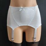 Liguero de satén liso para mujer, cinturón con tirantes con lazo Sexy, lencería exótica, 6 correas, Clips, ligas para medias altas hasta el muslo
