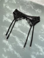 Clips Antideslizantes para Medias con Encaje de Corazón Clásico Retro, Cinturón de Ligas Sexy, Anillo Blanco para Pierna, Cin... - Imagen 3