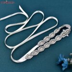 TOPQUEEN accesorios de boda vestido para ocasión Formal Liga de lujo cinturón de diamantes de imitación vestido de liga vestido de noche para novias Weddin S41 - Imagen 5