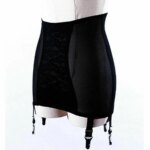 Minifaldas de encaje de cintura alta para mujer, 6 Clips, tirantes, faja moldeadora transparente, ligas femeninas, 1 ud.