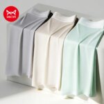 MiiOW, 3 uds., ropa interior de seda para hombre, Boxershorts 10A, bragas antibacterianas para hombre, ropa interior deportiva de malla transpirable para hombre, calzoncillos Boxer para verano
