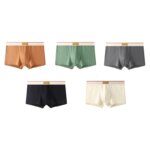 4 Uds. Ropa interior para hombre, BoxerShorts de algodón, calzoncillos transpirables para hombre, Boxers deportivos sexis cómodos para hombre, talla L-4XL - Imagen 3