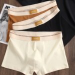 4 Uds. Ropa interior para hombre, BoxerShorts de algodón, calzoncillos transpirables para hombre, Boxers deportivos sexis cómodos para hombre, talla L-4XL - Imagen 5