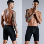 3 uds Boxers largos para hombre, lotes de ropa interior para hombre, calzoncillos de algodón para hombre, Boxershorts familiares, Boxer, pantalones cortos sexis para hombre Calecon - Imagen 4