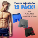 12 Piezas Boxer Caballero Mayoreo Tela Suave Cómodos y Ajustables Económicos Ligeros Se envía Modelo Disponible - Imagen 3
