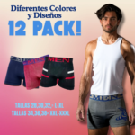 12 Piezas Boxer Caballero Mayoreo Tela Suave Cómodos y Ajustables Económicos Ligeros Se envía Modelo Disponible - Imagen 2
