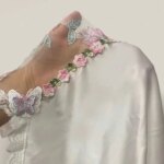 Camisón de encaje fino con lazo para mujer, vestido de pijama bordado de malla transparente de seda helada con tirantes, ropa de dormir con abertura. - Imagen 4