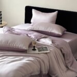 Sondeson Pure Nature-Juego de cama de seda 100%, piel saludable, doble Color, funda nórdica Queen King, sábana plana, funda de almohada, juegos de ropa de cama - Imagen 5