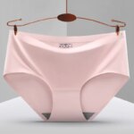 TrowBridge 10 unids/set de bragas para mujer, ropa interior sólida sin costuras, calzoncillos cómodos de talla grande, lencería de satén de seda, calzoncillos saludables - Imagen 2