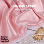 Tela de Satén Cristal de Alto Brillo, Sólida y Resistente, para Costura DIY, Vestidos de Novia, Camisas, Decoración de Escenarios, Ropa y Material de Moda - Imagen 6