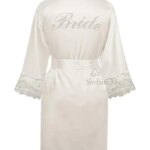 LP004 Boda novia dama de honor bata Floral satén rayón Albornoz camisón para mujer Kimono ropa de dormir flor de talla grande