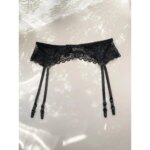 Medias ajustables con encaje, calcetines largos de tubo para mujer con banda en la cintura, clips antideslizantes para liguer... - Imagen 4