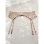 Medias ajustables con encaje, calcetines largos de tubo para mujer con banda en la cintura, clips antideslizantes para liguer... - Imagen 3