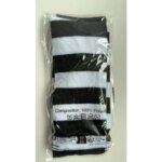 1 par de medias a rayas de colores calcetines por encima de la rodilla moda mujer mantener caliente Soks Sexy Slim Long Soks negro blanco rayas medias - Imagen 4