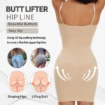 Ropa moldeadora para mujer, camisola con cuello redondo y Control de barriga, Mini vestido debajo del vestido, moldeador de cuerpo liso, nueva lencería con tirantes finos - Imagen 4