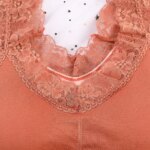 Ropa interior térmica de talla grande para mujer, lencería térmica, ropa de invierno, Top cálido, ropa interior, camiseta interior íntima - Imagen 3