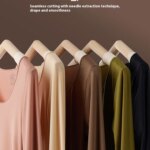 Camiseta térmica de manga larga para mujer, ropa interior térmica fina para otoño e invierno, talla L-XL