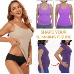 Ropa moldeadora de Control de barriga para mujer, camisola moldeadora de cuerpo suave, camisetas sin mangas de talla grande, ropa interior adelgazante, moldeador de compresión Sexy - Imagen 2