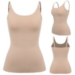 Ropa moldeadora de Control de barriga para mujer, camisola moldeadora de cuerpo suave, camisetas sin mangas de talla grande, ropa interior adelgazante, moldeador de compresión Sexy - Imagen 6