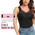 Sujetador para mujer con encaje y sin mangas - Imagen 4