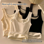 Camiseta Térmica de Invierno para Mujer, Sin Costuras, con Forro de Terciopelo, Chaleco sin Mangas, Camiseta Interior Cálida para Mujer, Color Sólido, Lencería Sexy
