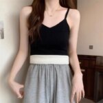 Camisola de Forro Polar Súper Elástica para Mujer, Cuello en V, Térmica, Sin Mangas, para Uso Diario, Top Interior de Cuello Bajo para Combinar en Capas - Imagen 4