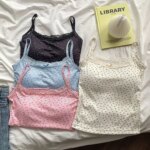 Elegante Top Corto Casual de Verano con Estampado Floral de Encaje, Estilo Lazo Dulce, Talla Única, Camiseta sin Mangas Ajustada y Sexy para Primavera