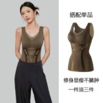 Chaleco térmico para mujer, ropa de invierno, camiseta interior térmica, no es necesario usar camiseta interior, prenda íntima, novedad.