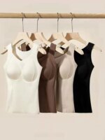 2 PIEZAS/SET Ropa Interior Térmica para Mujer, Chaleco de Invierno, Camiseta Térmica Cálida, No es necesario usar Camiseta Interior, Ropa Íntima Nueva - Imagen 5