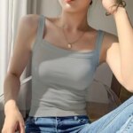 Camisetas sin mangas casuales de verano, camisetas ajustadas, camisolas, chalecos, corsés para actividades deportivas - Imagen 4