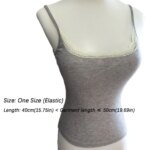 Camiseta sin mangas sexy con almohadillas para el pecho, top integrado, chaleco versátil ajustado, camiseta interior elástica y cálida para mujer - Imagen 6