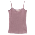Camiseta sin mangas de moda para mujer, ropa interior térmica de invierno, color liso, ropa de noche informal, sexy, elástica, de terciopelo fino. - Imagen 5