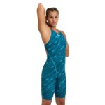 2026 traje de baño para mujer triatlón entrenamiento competitivo hasta la rodilla secado rápido traje de baño de una pieza piscina surf traje de baño - Imagen 3