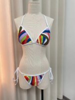 Conjunto de Bikini con Pañuelo para Mujer, Diseño de Lujo 2026, Marca Italiana de Diseñador, Diadema para Dama, Trajes de Baño de Alta Calidad - Imagen 3