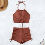 Trajes de Baño Negros de Verano 2026, Conjuntos de Tankini, Trajes de Baño Deportivos para Mujer, Trajes de Baño de Dos Piezas para Playa y Piscina - Imagen 2