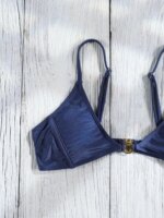Traje de baño de dos piezas Miyouj Push Up, bikinis lisos 2026, traje de baño sexy de corte triangular, trajes de baño de tiro bajo, traje de baño de corte alto - Imagen 4