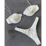 Microbikinis Sólidos, Trajes de Baño Sexys para Mujer, Ropa de Baño Femenina 2026, Conjunto de Bikini, Traje de Baño, Ropa de Playa, Biquini Sólido - Imagen 4