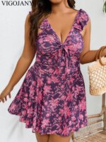 VigoJany Sexy 2026 Verge - Conjunto de Tankini de 2 Piezas con Tirantes, Tallas Grandes, para Mujer, Traje de Baño Push-Up sin Espalda para Playa y Verano - Imagen 3