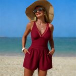 Trajes de Baño de Una Pieza 2026 para Mujer, Corte Bajo, Sexy, con Relleno en el Pecho, Traje de Baño Femenino, Ropa de Playa, Vacaciones, Piscina - Imagen 6