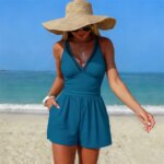 Trajes de Baño de Una Pieza 2026 para Mujer, Corte Bajo, Sexy, con Relleno en el Pecho, Traje de Baño Femenino, Ropa de Playa, Vacaciones, Piscina - Imagen 5