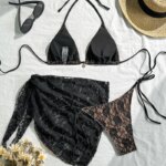 Nuevos bikinis sexys 2026, trajes de baño femeninos para playa, trajes de baño de tres piezas para mujer, ropa de encaje, conjuntos de bikini brasileño - Imagen 2