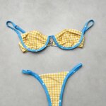 Bikinis con Estampado a Cuadros, Trajes de Baño Sexys para Mujer, Traje de Baño Femenino 2026, Conjunto de Micro Bikini, Traje de Baño, Ropa de Playa, Biquini
