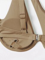 Vzvn 2026 Conjunto de Bikini de un Hombro con Corte Alto, Push Up, Sexy, con Recortes, para Mujer - Imagen 6