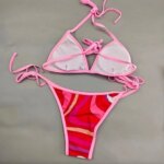 Conjuntos de Bikini Rojo para Mujer, Diseño Clásico 2026, Marca de Moda, Ropa de Playa, Trajes de Baño con Diadema - Imagen 5