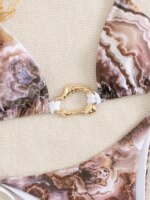 Micro Bikini Push Up para Mujer, Trajes de Baño 2026, Sexy, Estampado, Halter, Conjunto de Bikini Brasileño, Push Up, Ropa de Playa Femenina - Imagen 3