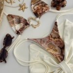 Micro Bikini Push Up para Mujer, Trajes de Baño 2026, Sexy, Estampado, Halter, Conjunto de Bikini Brasileño, Push Up, Ropa de Playa Femenina