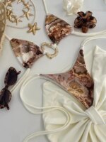 Micro Bikini Push Up para Mujer, Trajes de Baño 2026, Sexy, Estampado, Halter, Conjunto de Bikini Brasileño, Push Up, Ropa de Playa Femenina